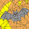 Alone bat coloring