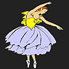 Amazing ballerina coloring