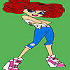 Arrogant girl coloring