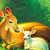 Beautiful tired deers puzzle