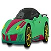 Big fabulous car coloring