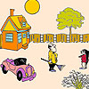 Big garden coloring