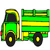 Big green lorry coloring