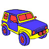 Big jungle jeep coloring