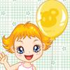 Children and balloon