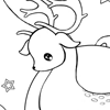 Christmas Deer Coloring