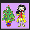 Christmas tree and jane coloring