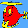 Chubby helicopter coloring