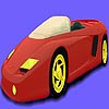 Colored car coloring