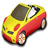 Colorful car coloring