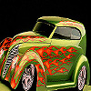 Concept flame car puzzle