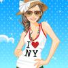 Cool girl at beach