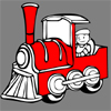 cool train coloring image