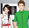 Couple Party In Winter