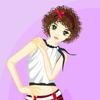 Curvy hair girl dress up