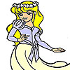 Cute daisy girl coloring