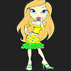 Cute prying girl coloring