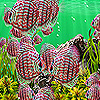 Deep colorful ocean fishes puzzle