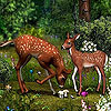 Deers in the garden slide puzzle