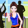 Exercise girl dress up