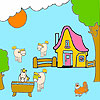 Farm and horses coloring