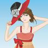 Fashion with big hat