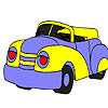 Fast rotund car coloring