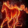 Flame horse puzzle