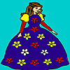 Florist lady coloring