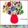 Flower vase Coloring