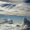 Flying in the clouds