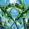Frogs kissing slide puzzle