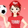 Funny red customes