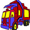 Garbage truck coloring
