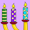 Hanukkah Lights Coloring