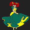 Happy little dancer coloring