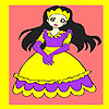 Happy princess coloring