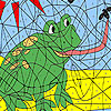 Hungry frog coloring