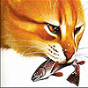 Hunter cat and fish puzzle