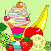 Ice-Cream Sundae Coloring Game