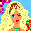Kid's coloring: Beautiful girl