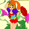 Kid's coloring: Little witch