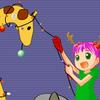Kids Play With Giraffe