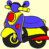Concept motorbike coloring