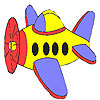 Little airplane coloring
