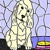 Lonely dog coloring