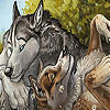 Lovely wolves slide puzzle