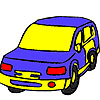Luxury street  car coloring