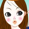 Make big round eyes