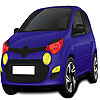 Midi dark blue car coloring